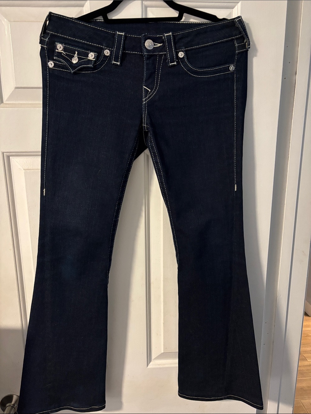 True Religion rhinestone-embellished flap- pocket bootcut Jeans New-without tags